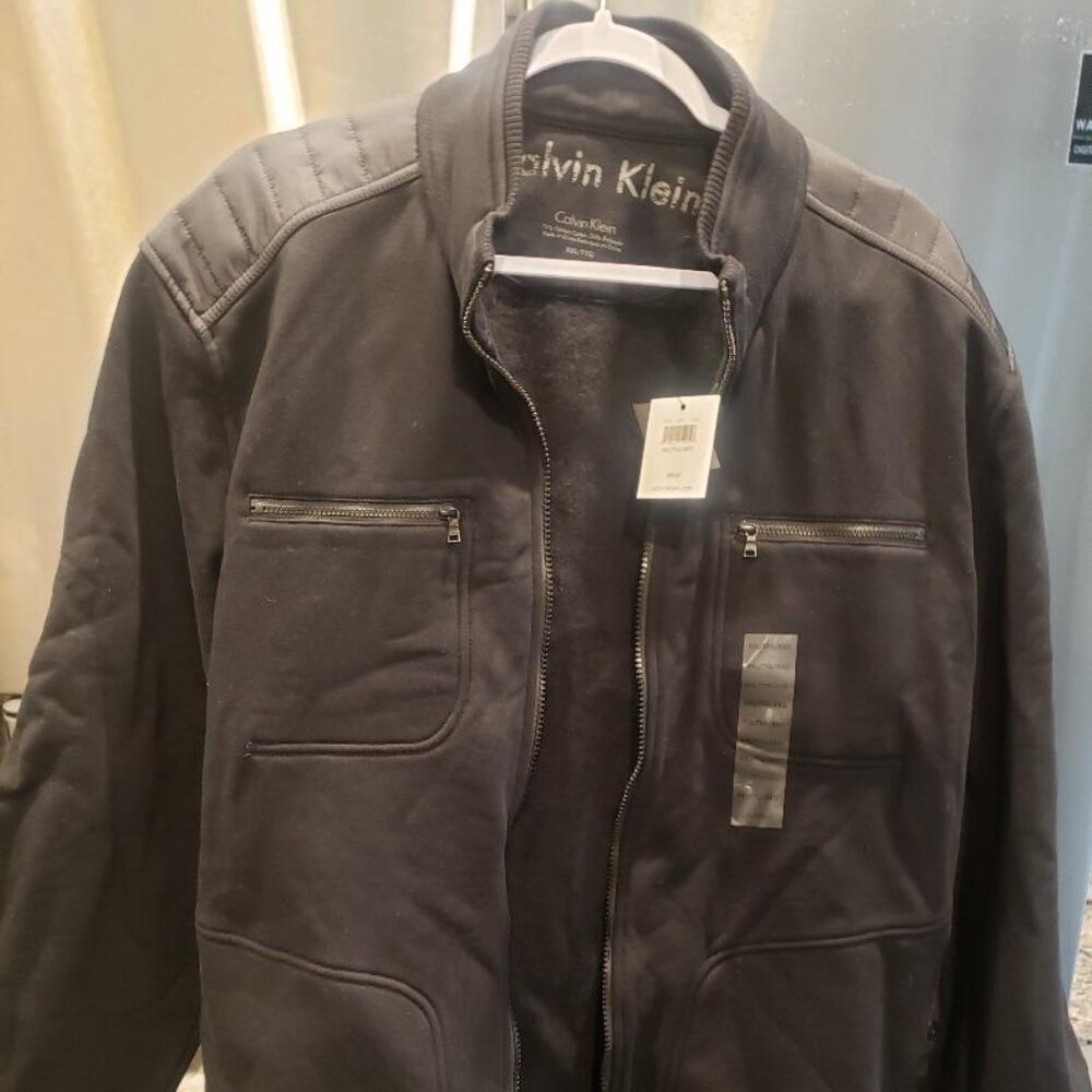 Calvin Klein XXL Black Jacket with Shoulder and Elbow Soft Shells